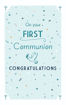 Picture of ON YOUR FIRST COMMUNION CONGRATULATIONS BLUE  CARD